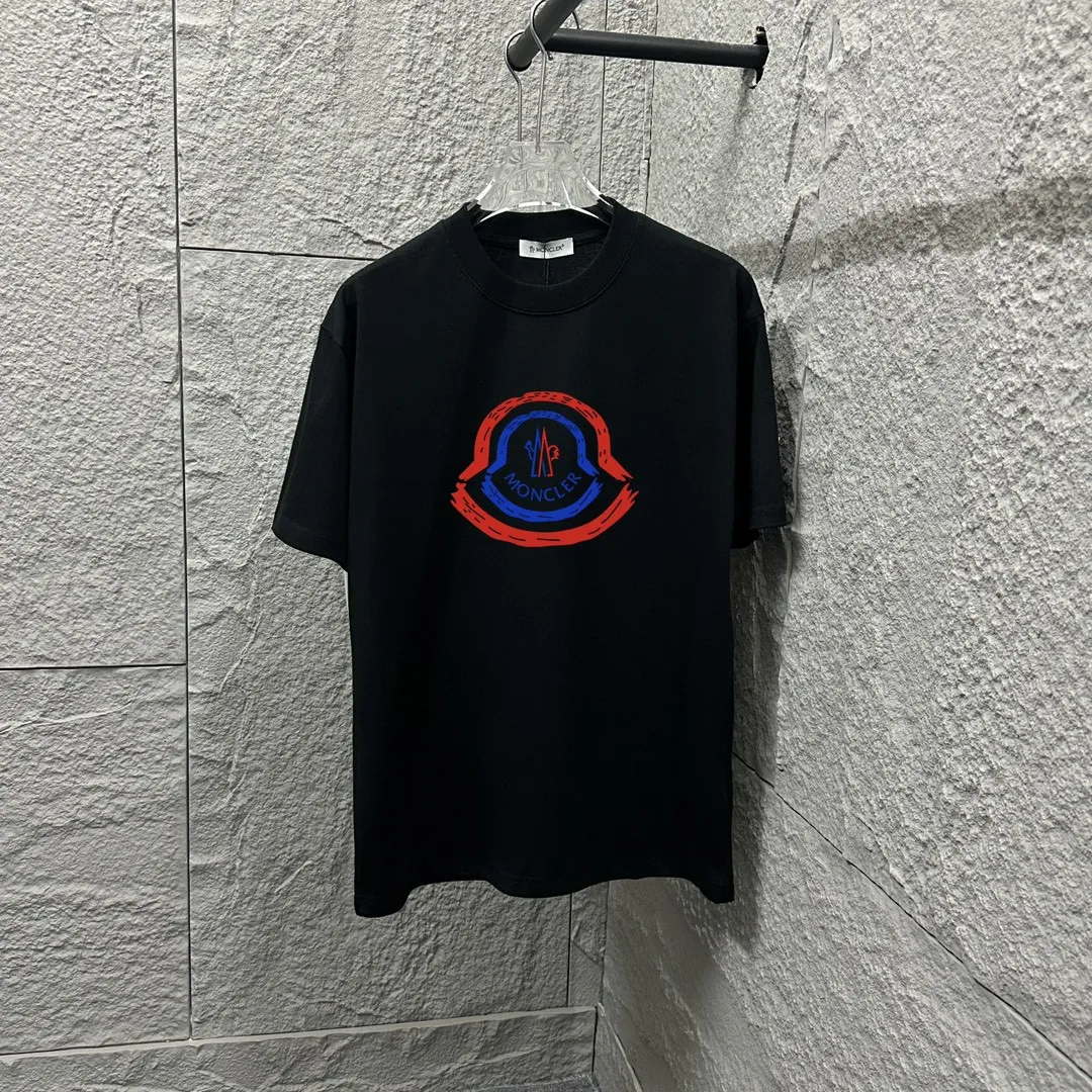 Moncle* *2025 New Arrival Classic T Same Style ：Black White Size： S （90-130 ） M （120-150 ） L （140-165 ） XL （160-180 ） XXL （180-210 ）